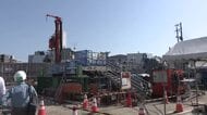 立ち入り制限続く広島市の道路陥没現場 「地盤沈下は続いているが収束へ…」広島市が住民に説明 
