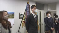 巨人育成7位指名 明豊京本投手に球団が挨拶 大分