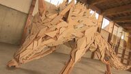 大迫力の“山の神”　「もののけ姫」モチーフの作品がSNSで話題　廃材から生み出すアート【新潟発】