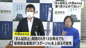 『まん延防止』で大西熊本市長「重く受け止めてほしい」