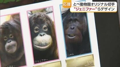 「お見合いを応援」オランウータン“カップル”がオリジナル切手に　愛媛の郵便局で限定発売【愛媛】
