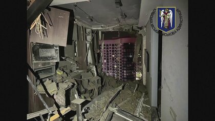 キーウに響く避難呼びかけるアナウンス、爆発音…ロシア軍が大規模攻撃　ドローン撃墜も少なくとも1人死亡