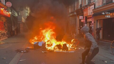 フランス各地で暴動拡大　政府が夜間外出禁止を要請　ルーブル美術館開館できず