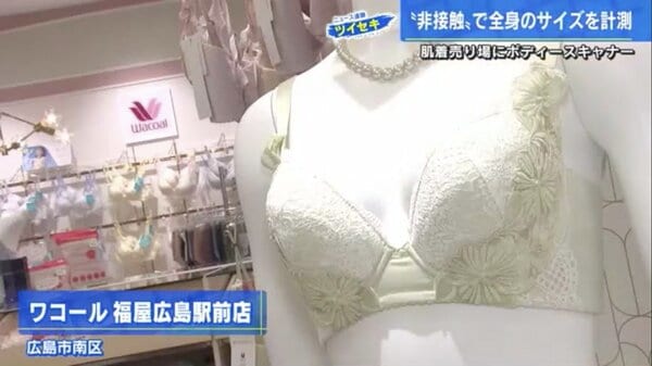 さわられない”下着選びが3Dスキャナーで可能に 約3秒で全身のサイズを