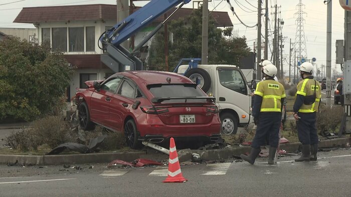 杉林容疑者が運転していた乗用車（7日）