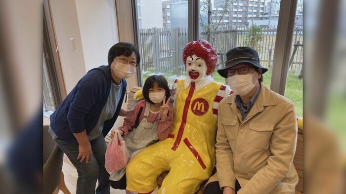 佐渡から訪れた近藤さんの家族