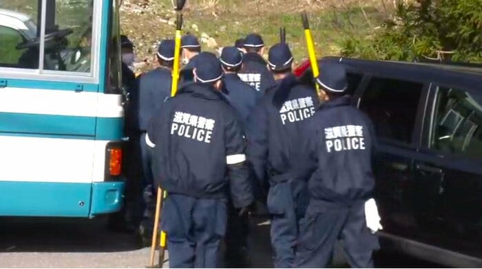 遺体が見つかった現場付近