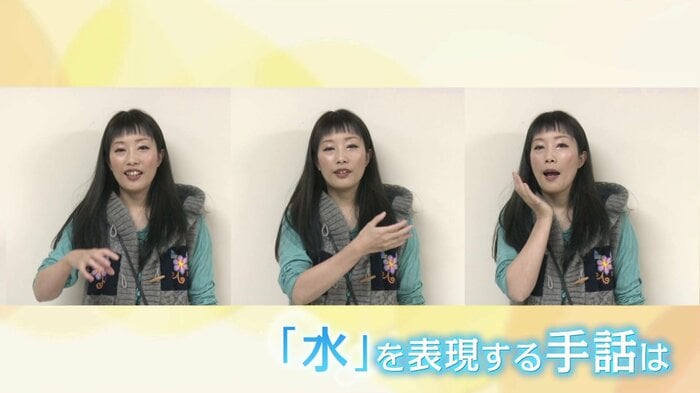 一つの単語に対しても数種類の手話がある