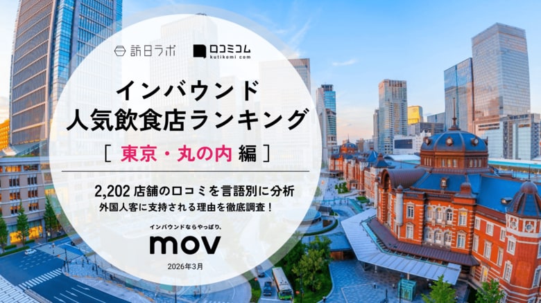 【独自調査】2026年最新：外国人に人気の飲食店ランキング［東京・丸の内編］1位は「MOHEJI 新丸ビル」！| インバウンド人気飲食店ランキング