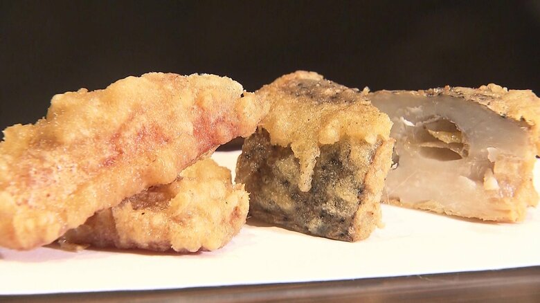 島原半島の食材つかった天ぷら
