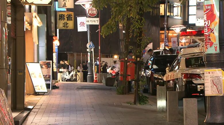 現場は港区赤坂の繁華街