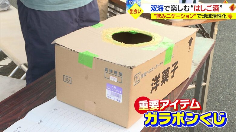 手作り感満載な「ガラポン」は重要アイテム