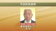 平泉町長選 現職・青木幸保氏 無投票4選　無投票は3回連続　岩手県