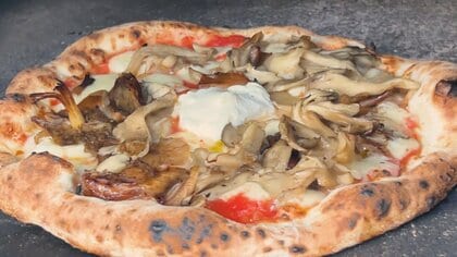 里山の秋の恵みを味わう「村上山荘」のイタリアン 旬のキノコづくしの贅沢メニュー「なかなかこんなピザない」県外からも人気