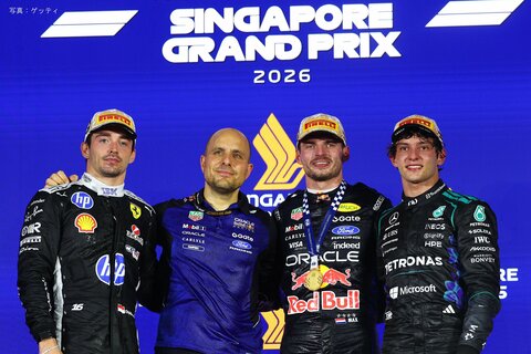 F1シンガポールグランプリ フェルスタッペンが完勝　1度も先頭を譲らず2週連続ポール・トゥ・ウィン