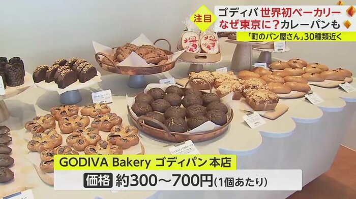 パンの価格は1個約300〜700円
