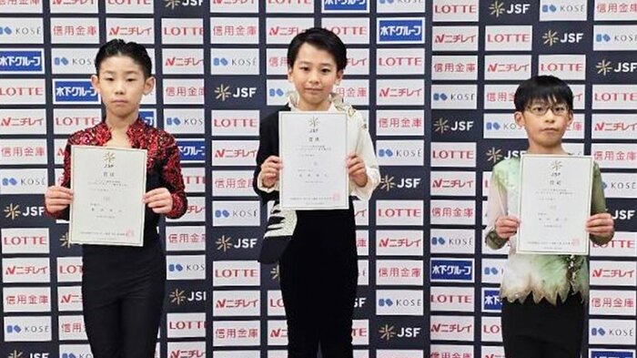 東北・北海道選手権ノービスB男子表彰台