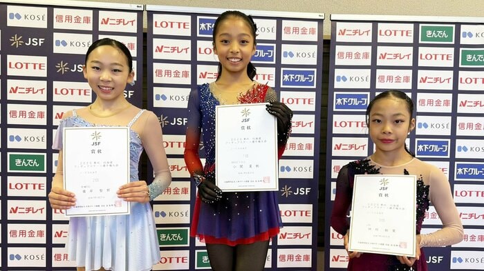 ノービスA女子表彰台(東北・北海道選手権)