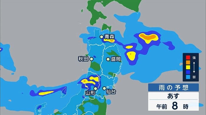 東北で8日夜から大雨おそれ 土砂災害・河川氾濫に注意