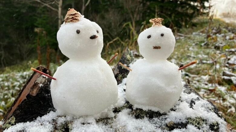 北海道でもう“雪”―石北峠で雪だるま…一方で暴風・高波に警戒〈日本海側で15日夕方にかけて最大瞬間風速35メートルのおそれ〉｜FNNプライムオンライン