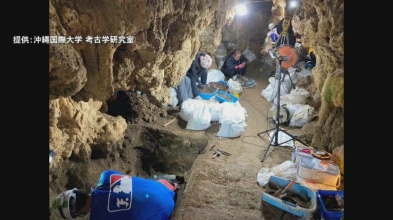 普天満宮洞穴遺跡で県内最古級の炉跡を発見　沖縄の人類史を知る手がかりに｜FNNプライムオンライン