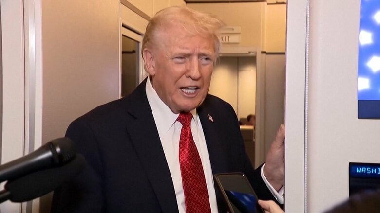 トランプ氏　抗議デモに「汚物」投下するAI動画投稿｜FNNプライムオンライン