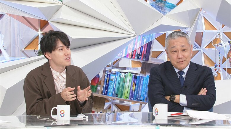 電話は嫌だと話す大空氏（24）と、納得がいかない立岩氏（56）
