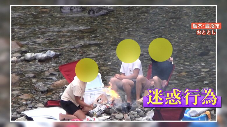 2022年撮影　バーベキューをする人