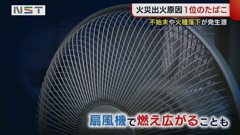 扇風機にも注意