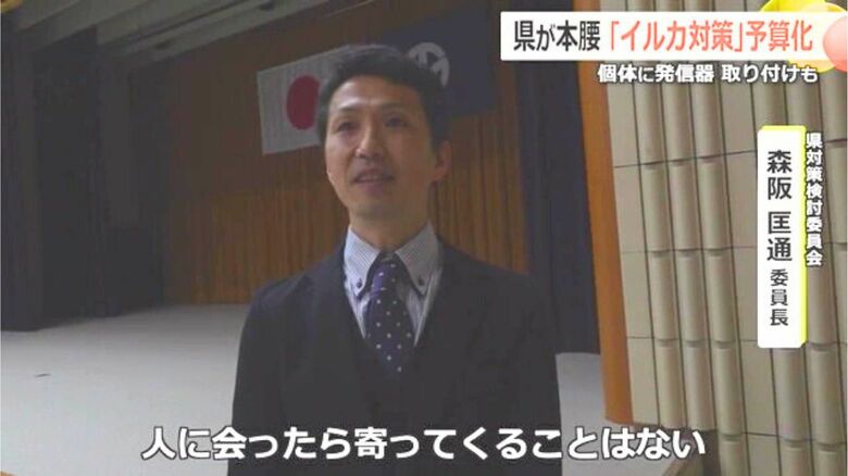 福井県イルカ対策検討委の森坂匡通委員長