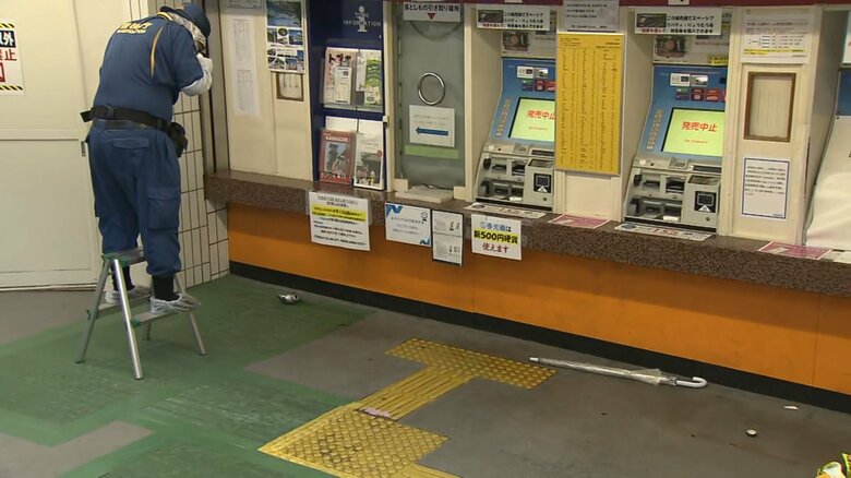 現場には割れたコーヒーの缶…東武・西新井駅で缶爆発　液体か…