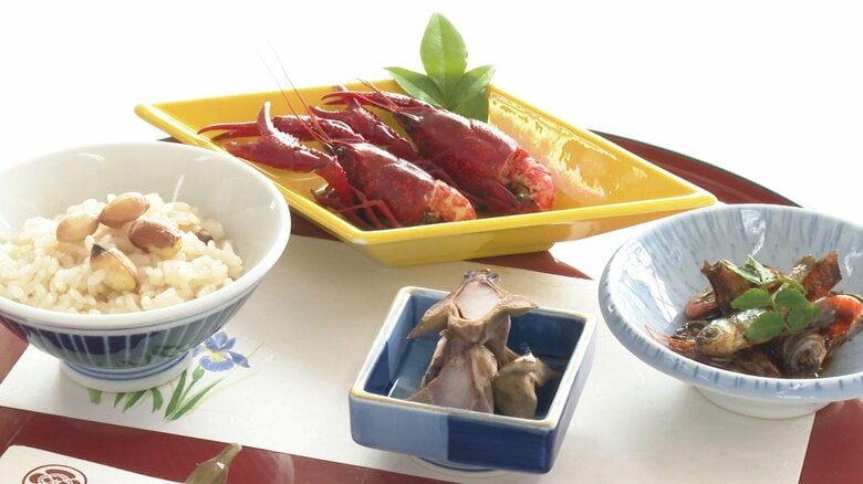 福島潟でとれる食材を使った郷土料理