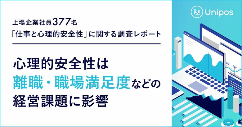 【上場企業社員377名「仕事と心理的安全性」に関するUnipos調査レポート】心理的安全性は「離職」「職場満足度」など経営課題に影響