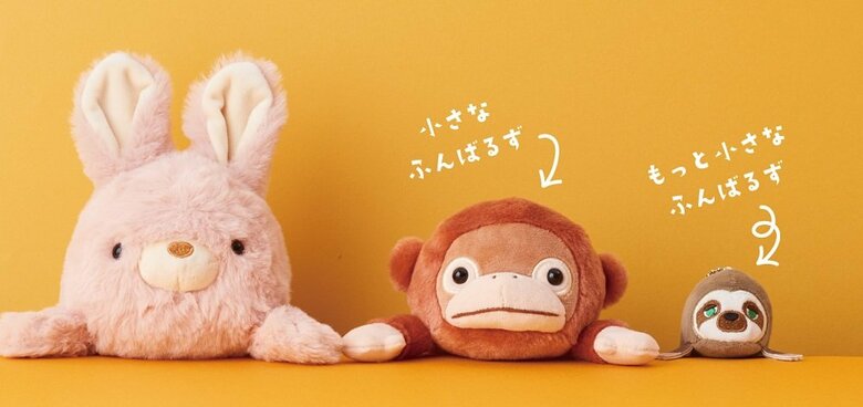 左からLサイズ、Mサイズ、Sサイズ