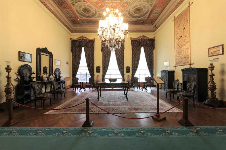 ドルマバフチェ宮殿の「日本の間」【トルコ国立宮殿局提供】