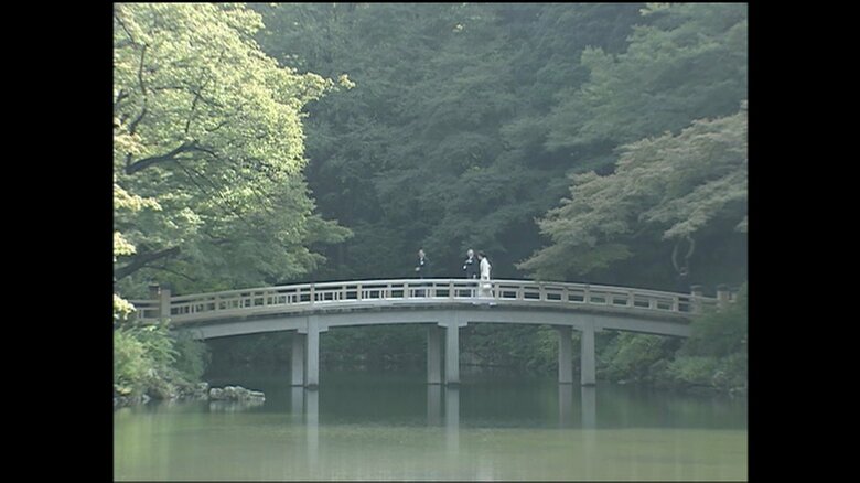 秋の園遊会が行われる赤坂御苑
