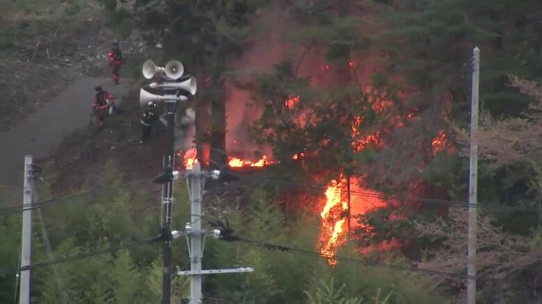 岩手・大槌町山林火災