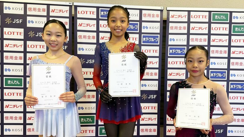 ノービスA女子表彰台（東北・北海道選手権）