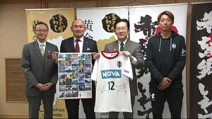 グルージャ ホーム開幕戦へ決意 知事表敬 J3優勝・J2昇格誓う<岩手県>