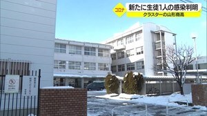 クラスター発生の山形商業高校 新たに1人の感染確認
