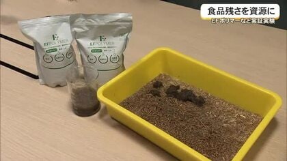 食品カスを新たな資源へ　実証実験始まる