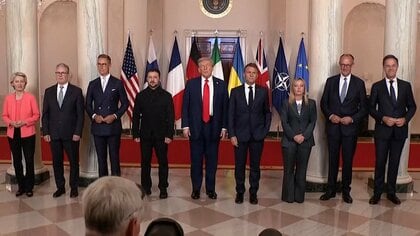 【全訳】トランプ大統領とゼレンスキー大統領やヨーロッパ首脳らも交えた会談のやりとり全文