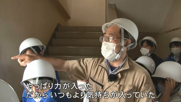 子どもたちに津波の怖さを伝える米沢祐一さん