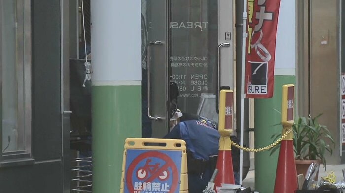 強盗被害にあった時計店「トレジャー」