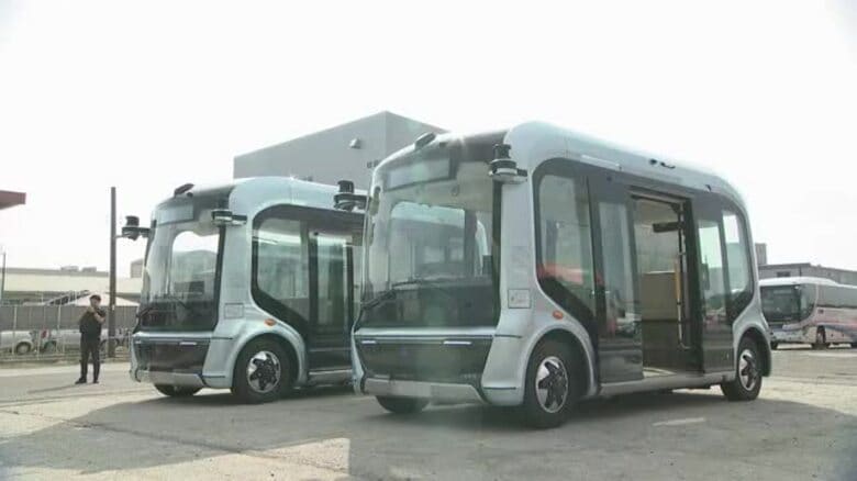 伊予鉄バスの自動運転バス　松山の路線運行開始の再延期を発表「システム調整に想定以上の時間」【愛媛】｜FNNプライムオンライン