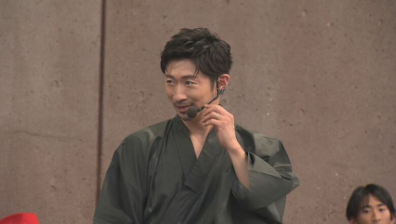 EXILEのメンバーと一緒に踊る「長野びんずる」　参加者減…盛り上げ役にMAKIDAIさん｜FNNプライムオンライン