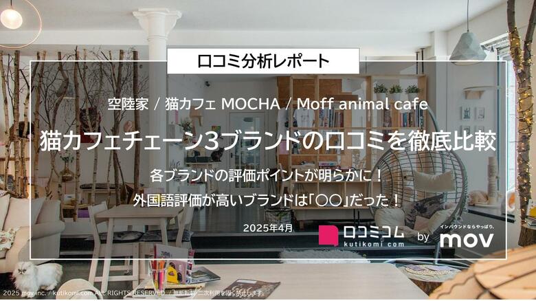 猫カフェチェーン3ブランドの口コミを徹底比較!各ブランドの評価ポイントが明らかに!