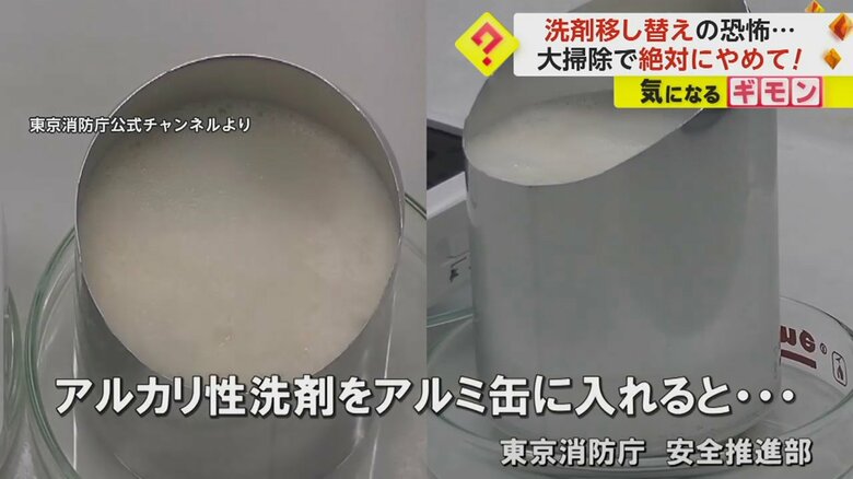 東京消防庁公式チャンネルで公開された実験映像