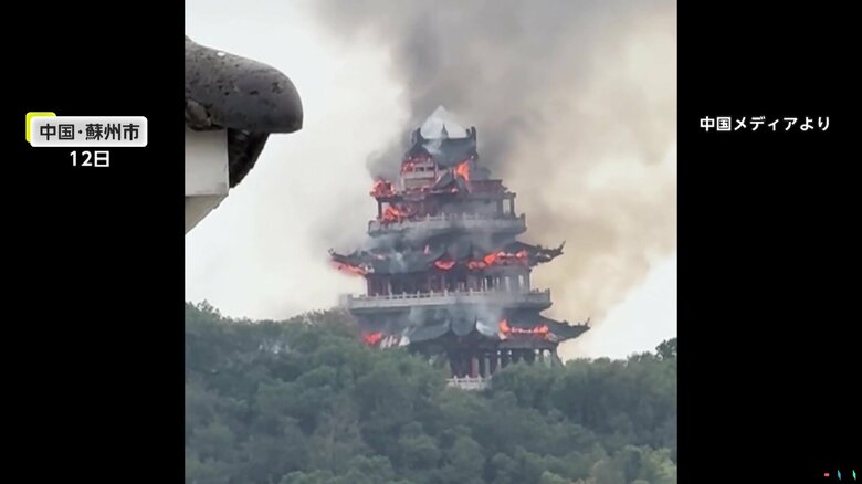 中国の名作「水滸伝」が書かれた場所との言い伝えがある全焼した文昌閣