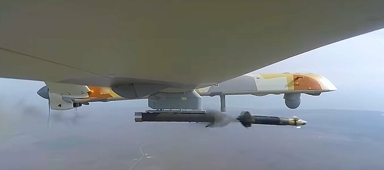 ロシア武装可能無人機オリオン（ロシア国防省公式YouTubeより）